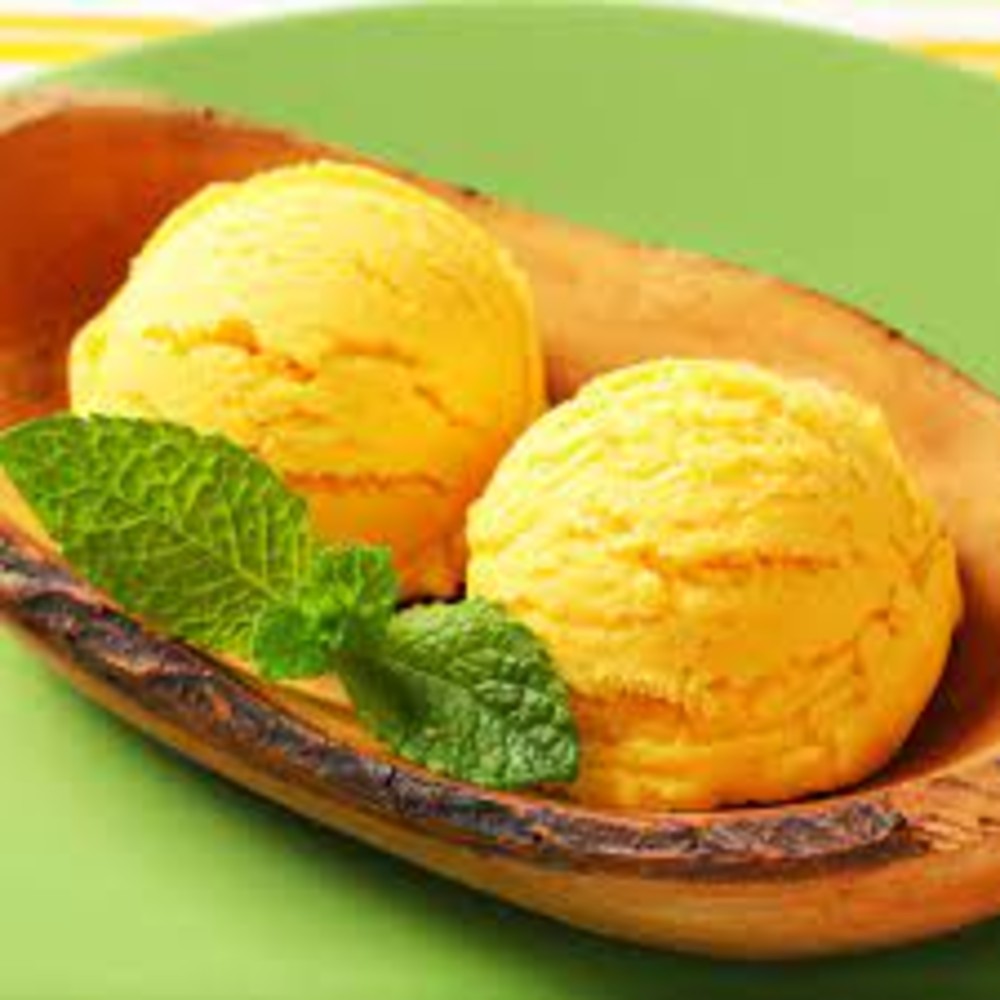 Deux boules de Glace Saveur Mangue