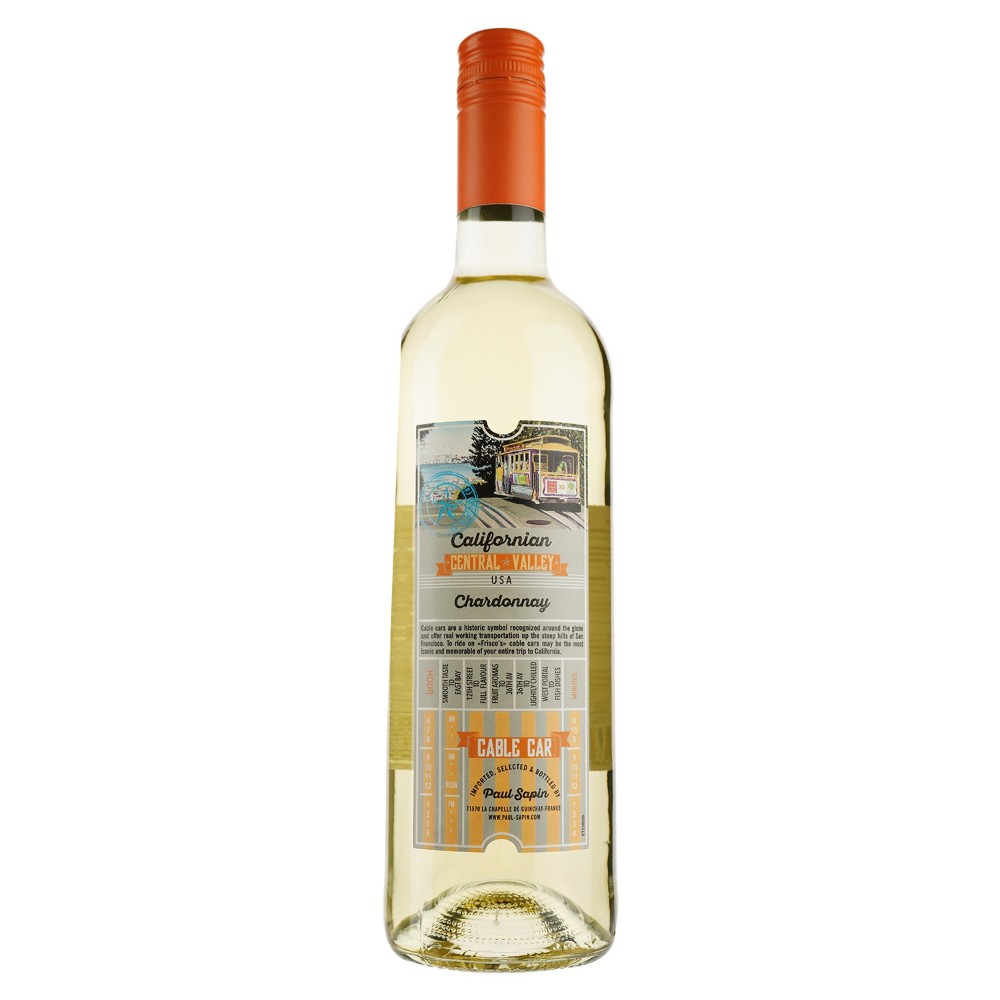 Вино Каліфорнія Шардоне столове біле сухе - Wine California Chardonnay white dry bottle 