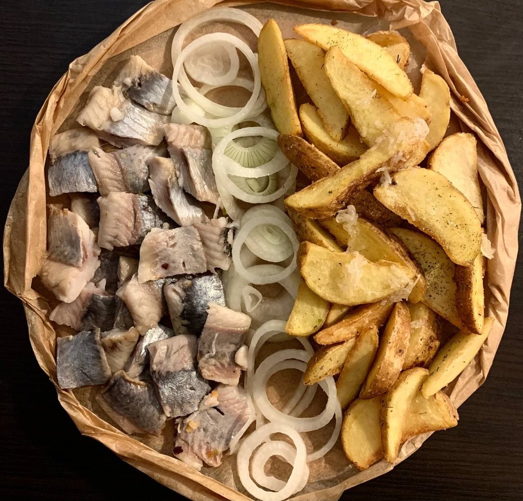 Картопелька з оселедцем