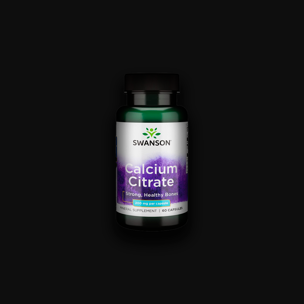 Swanson Calcium Citrate 200 mg - 60 caps