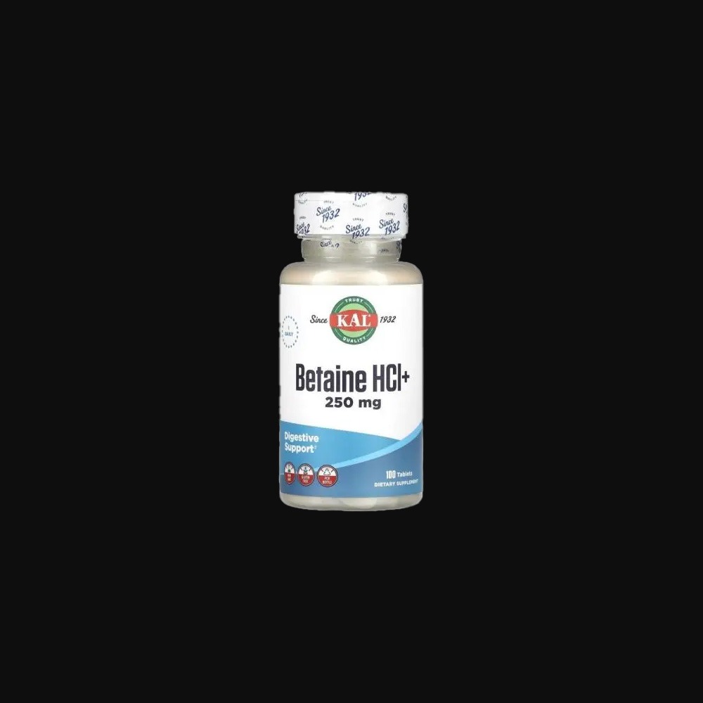 KAL Betaine HCl+ 250 mg - 250tabl