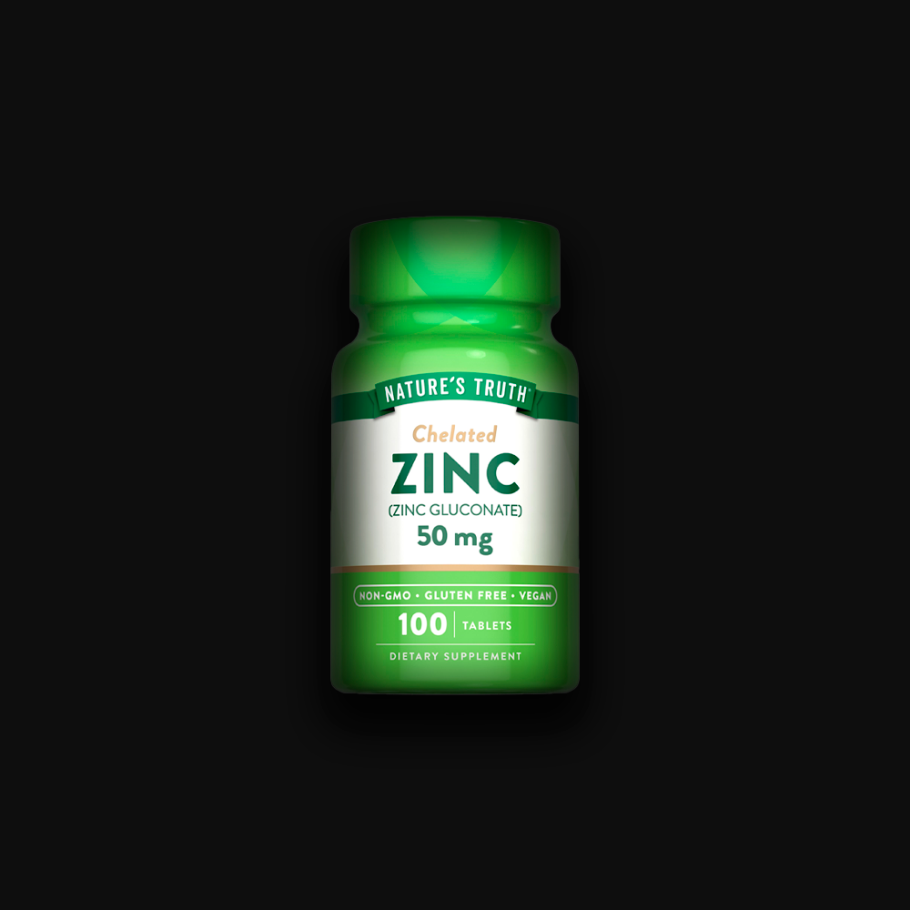 Nature's Truth Chelated Zinc Gluconate 50 mg - 100 tabl