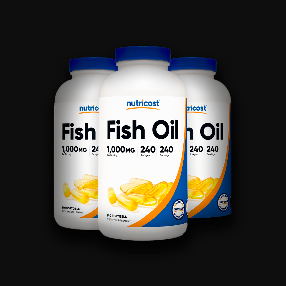 Nutricost Fish Oil 1000 mg (560 mg of Omega-3) -240 softgels
