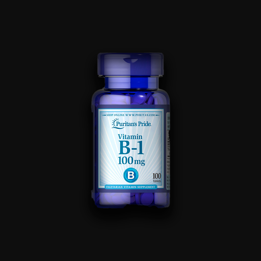 Puritan's Pride Vitamin B-1 100mg - 100 tablets
