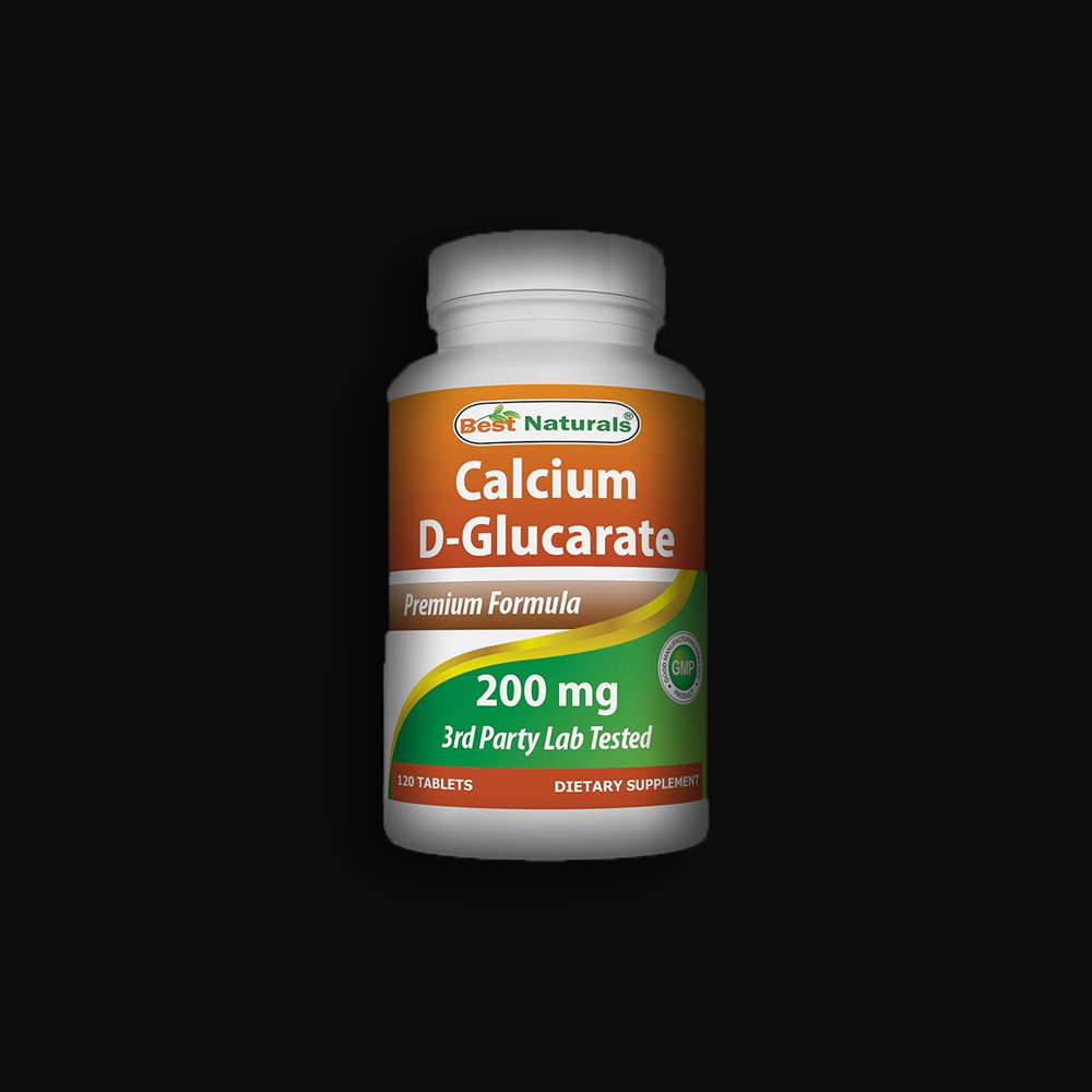 Best Natural Calcium D Glucarate 200mg 120 tab