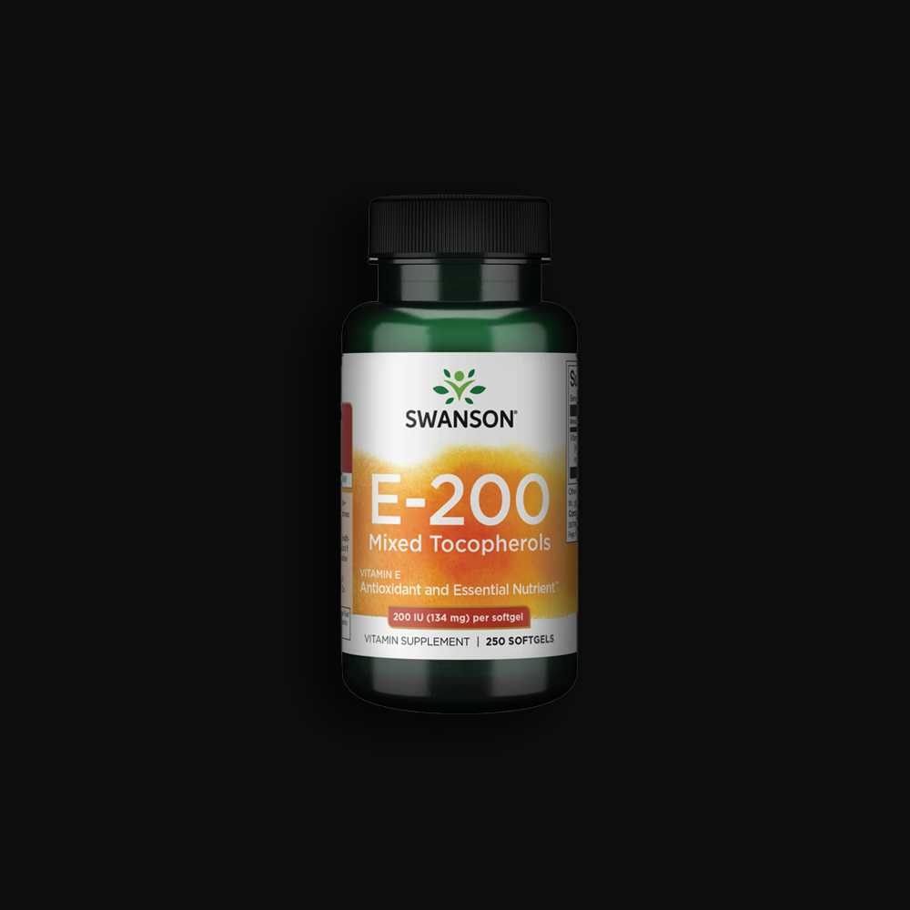 Swanson Vitamin E 200 iu - 250 softgels