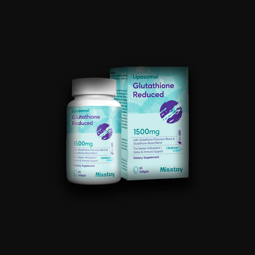 Misstay Liposomal Glutathione Reduced 1500mg - 60 softgels