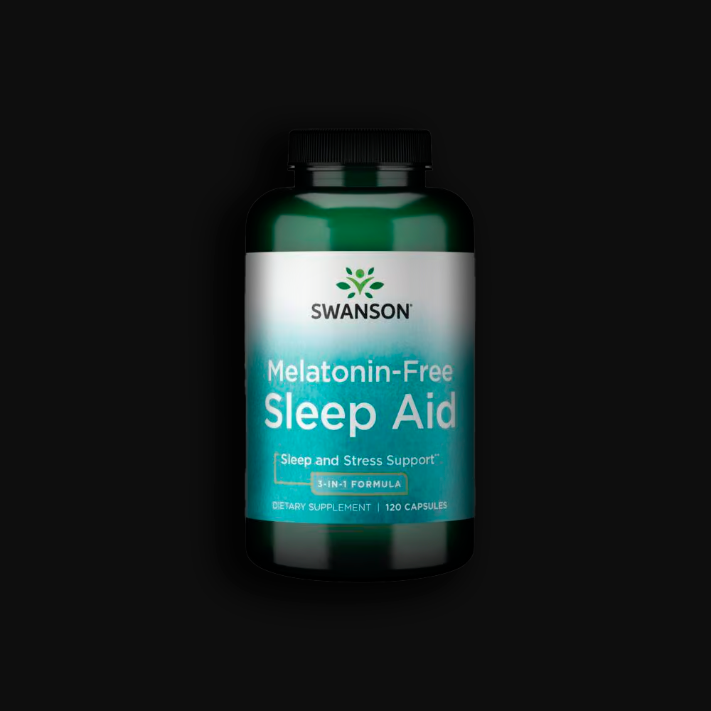 Swanson Melatonin-Free Sleep Aid 3-In-1 - 120caps
