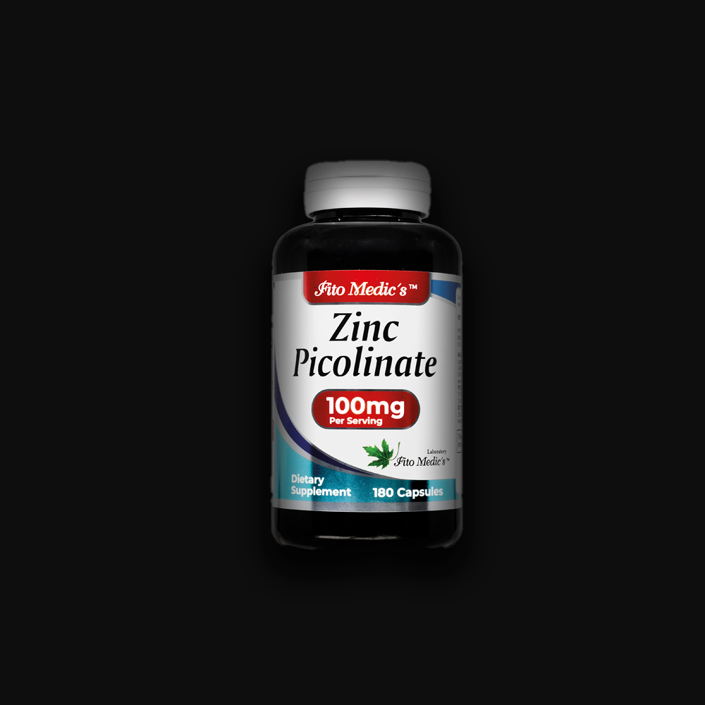 Fido Medic's Zinc Picolinate 100 mg - 180 caps