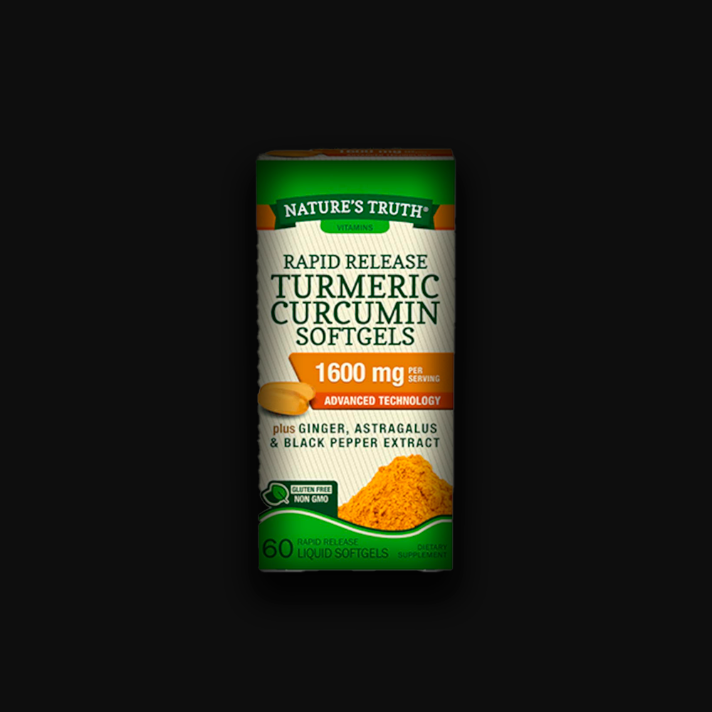 Nature's Truth Turmeric Curcumin 1600 mg per serving, 60 liquid softgels