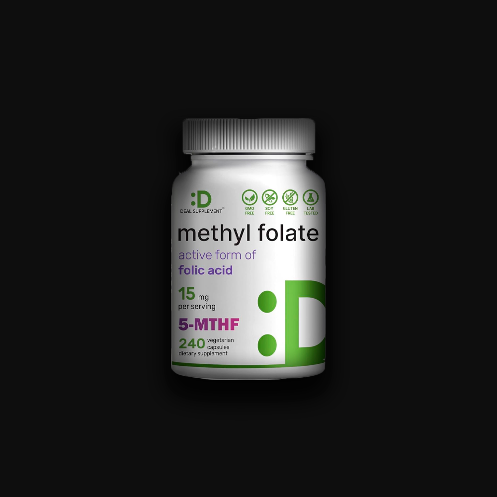 Deal Supplement Methyl Folate 15 mg -240 vcaps