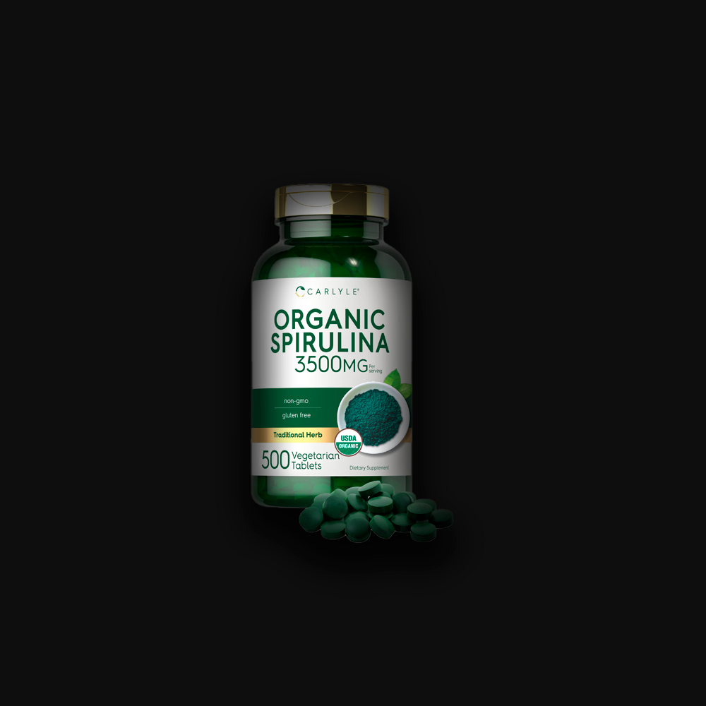 Carlyle Organic Spirulina 3500 mg - 500 veg