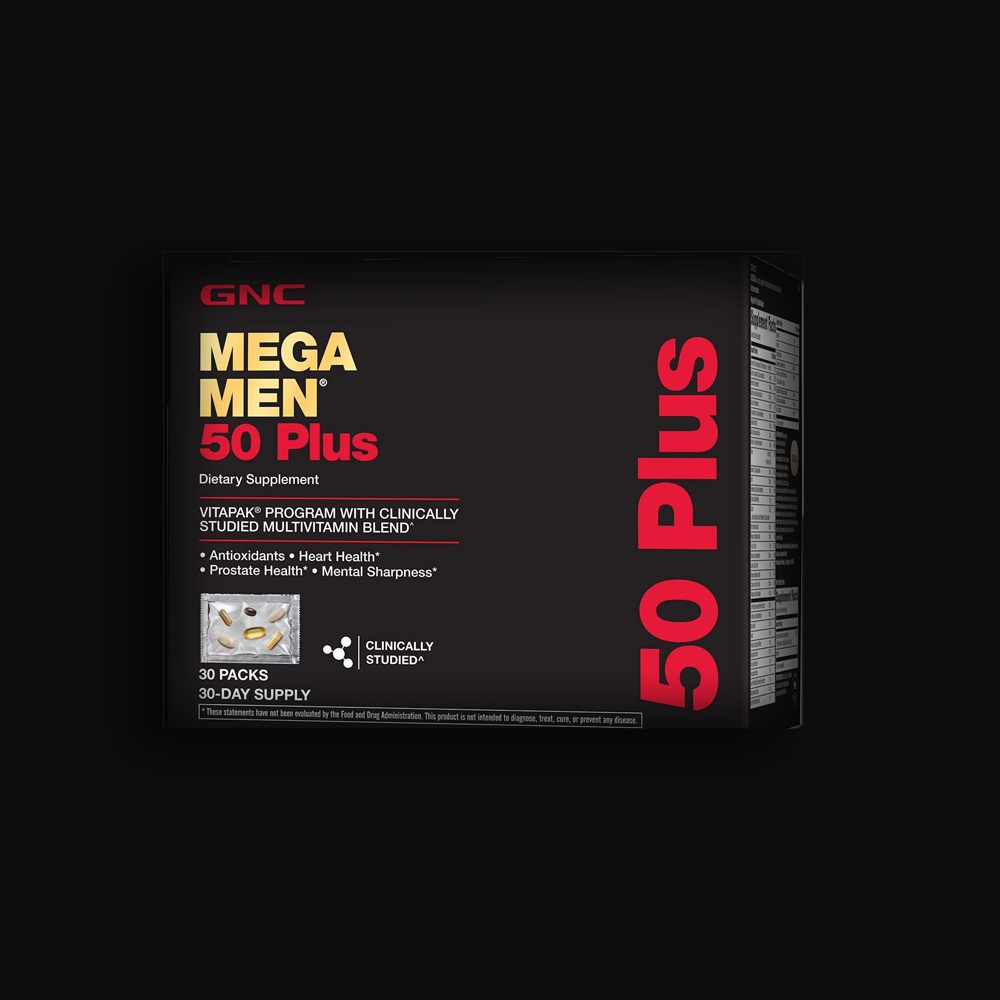 GNC Mega Men 50 Plus Multivitamin - 60tabl