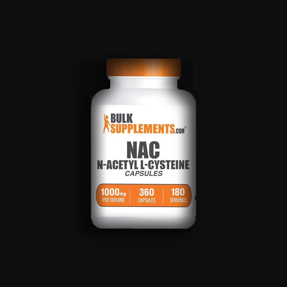 Bulk Supplements NAC N-Acetyl L-Cysteine 1000 mg - 360 caps