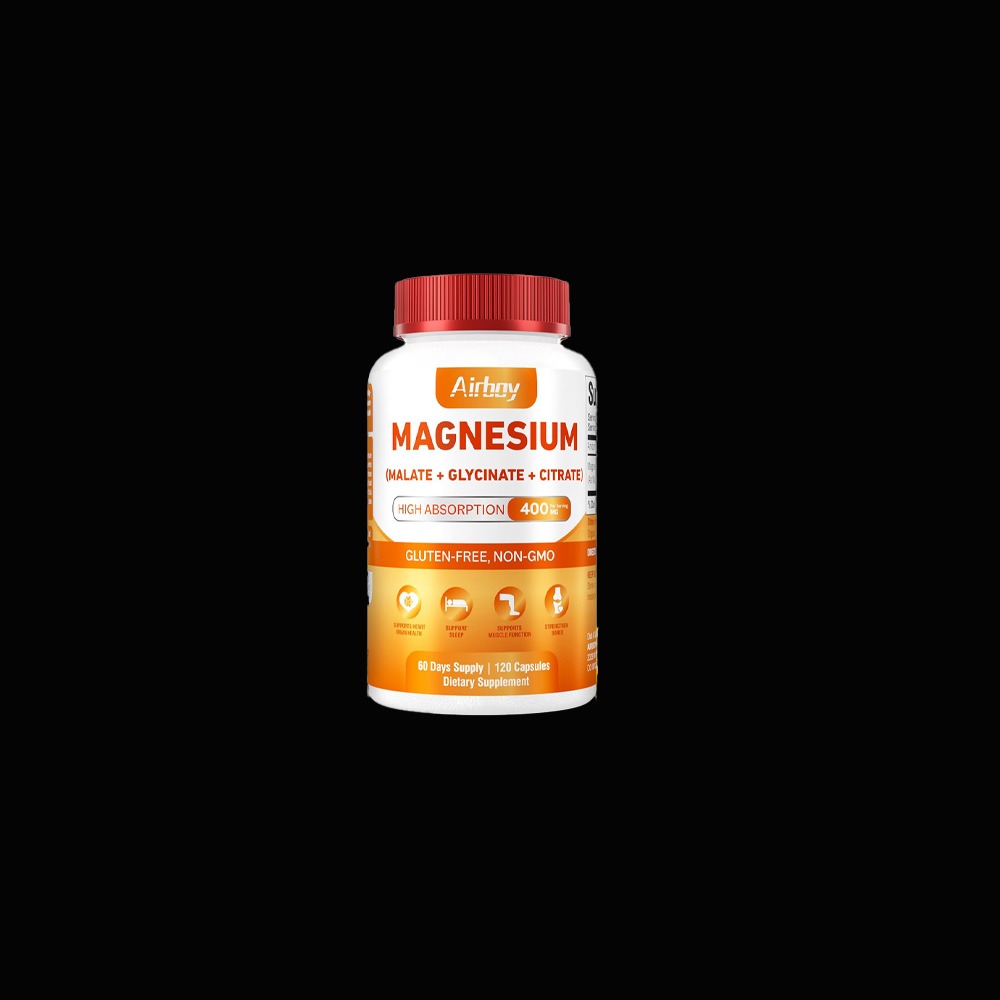 Airboy Magnesium (Malate + Glycinate + Citrate) 400mg - 120caps