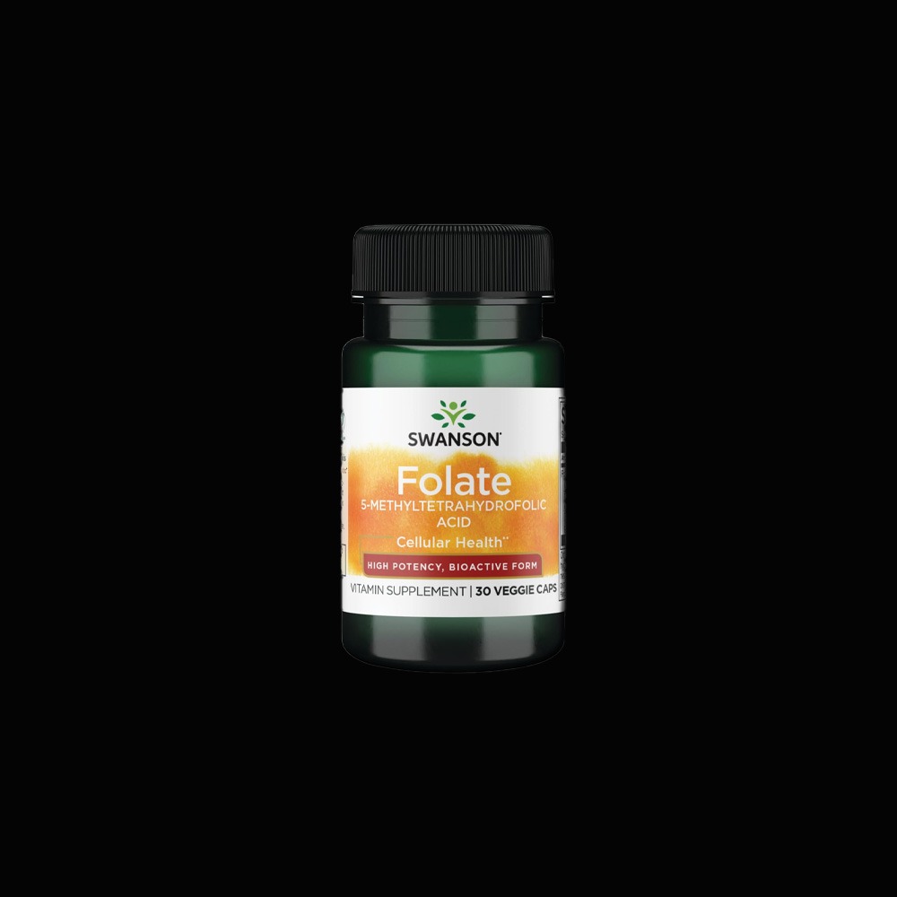 Swanson Folate 5-Methyltetrahydrofolic Acid 800 mcg - 30vegcaps