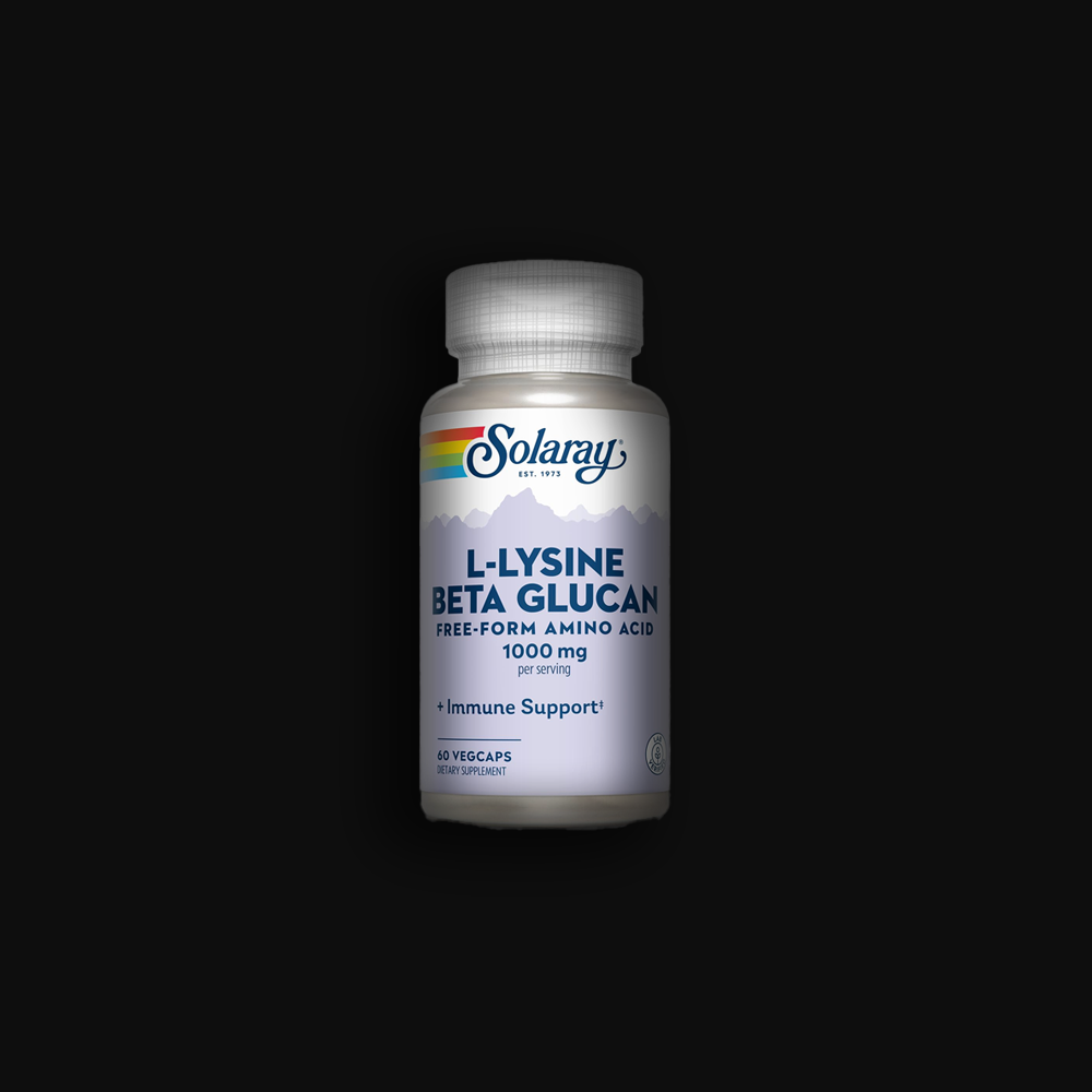 Solaray L-Lysine with Beta Glucan 1000 mg 60 caps