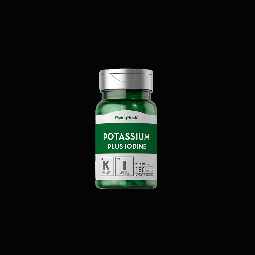 Piping Rock Potassium plus Iodine, 180 vegetarian tablets