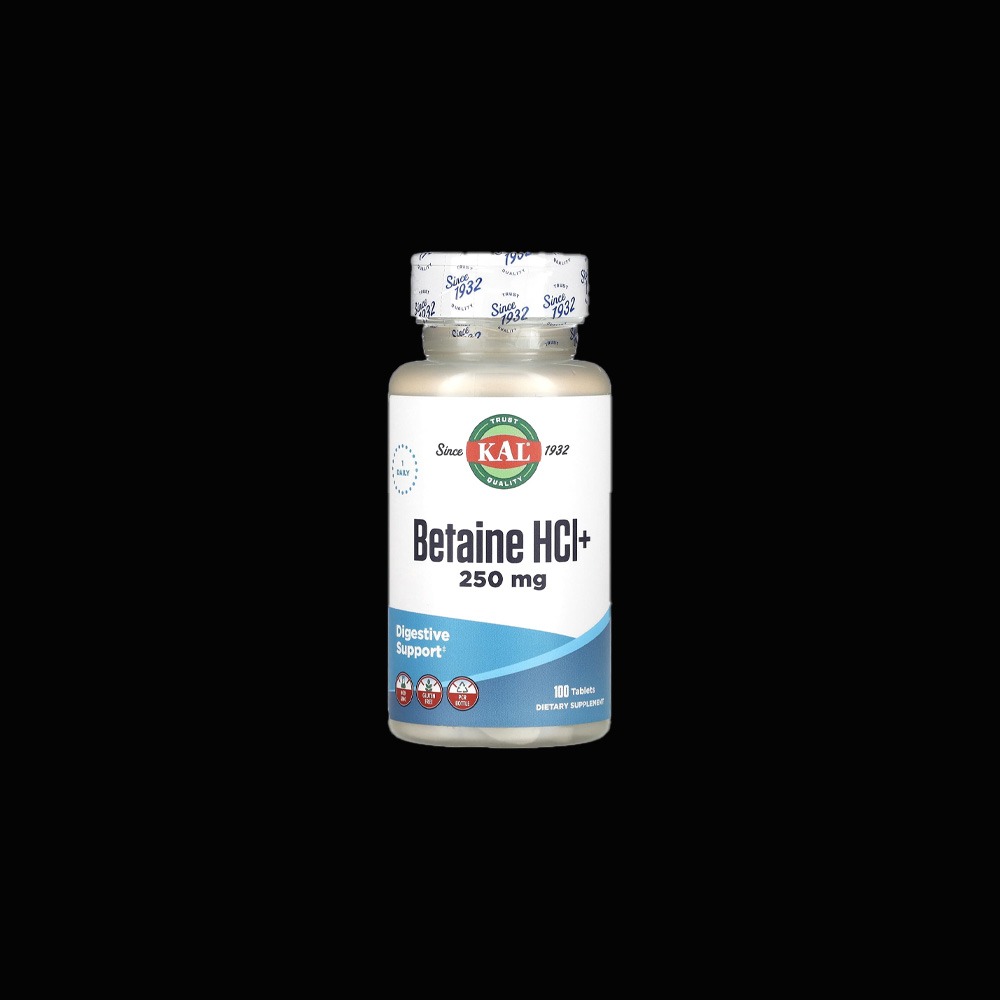 KAL Betaine HCl+ 250 mg - 100tabl