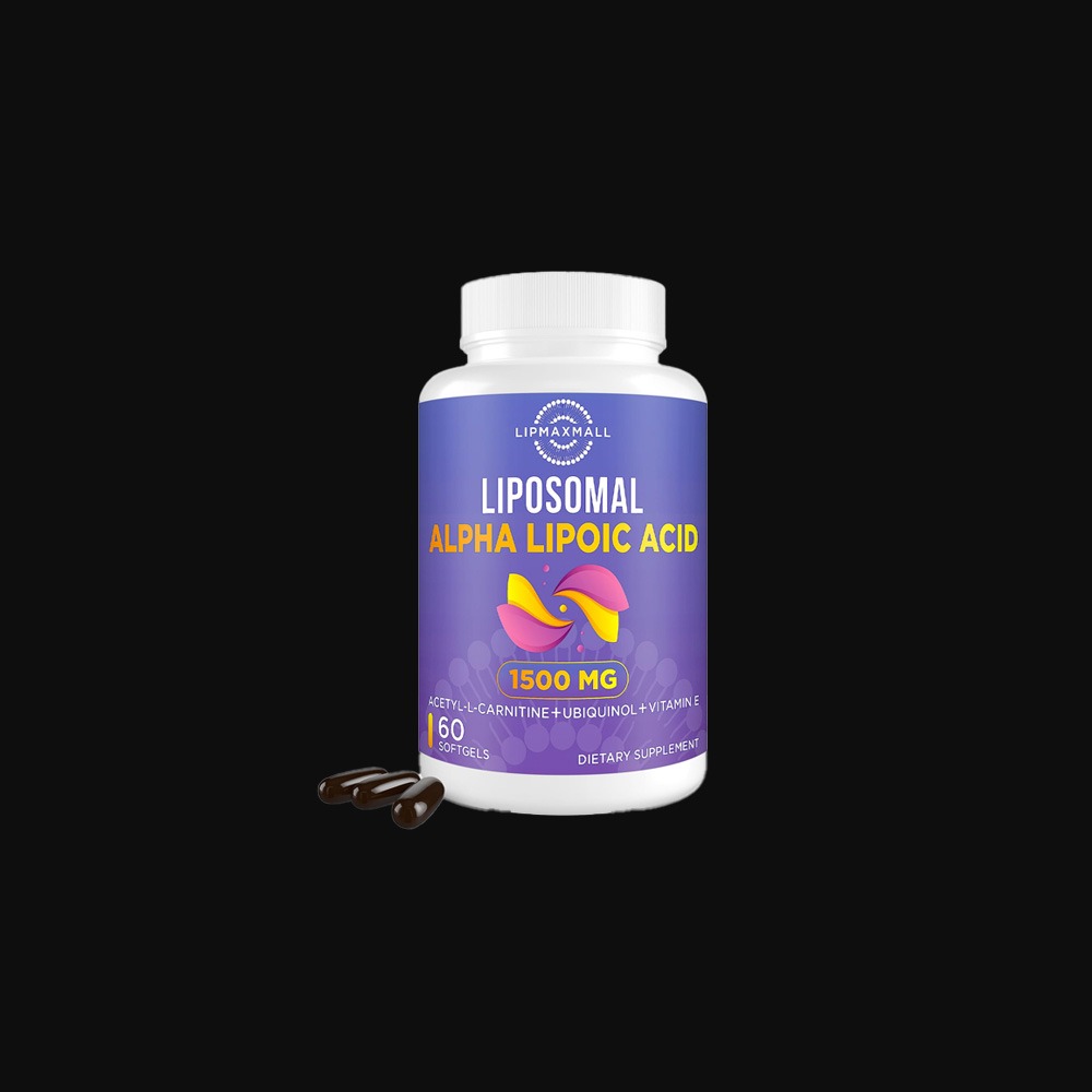 Liposomal Alpha Lipoic Acid 1500mg - with Acetyl-L-Carnitine 900mg & Ubiquinol 100mg & Vitamin E 15mg 60 soft