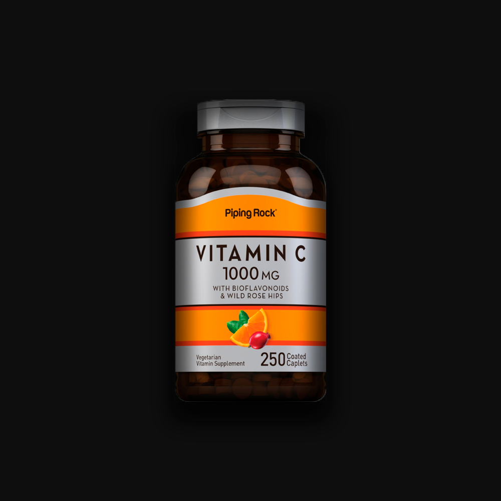 Piping Rock Vitamin C 1000 mg with Bioflavonoids & Wild Rose Hips - 100caps