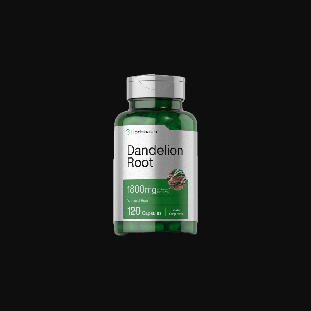 Horbaach Dandelion Root 1800 mg - 120 caps