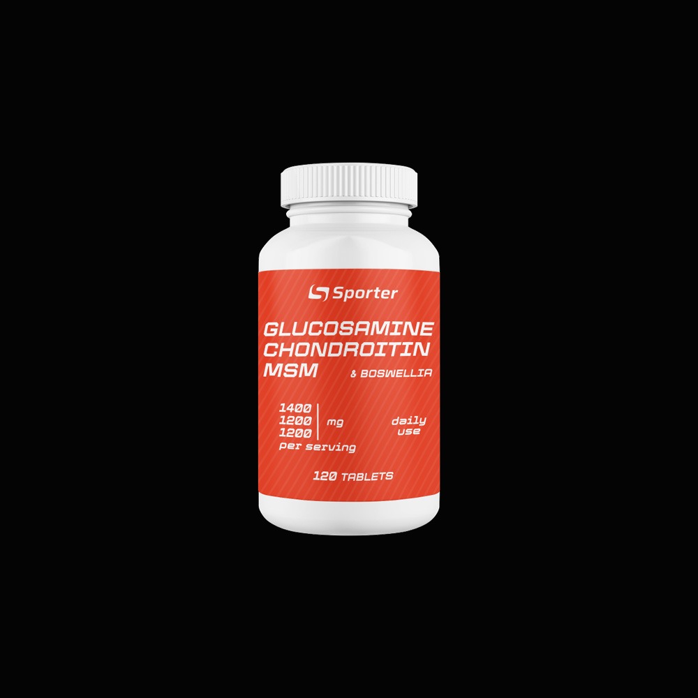 Sporter Glucosamine Chondritin MSM + Boswellia 120 caps