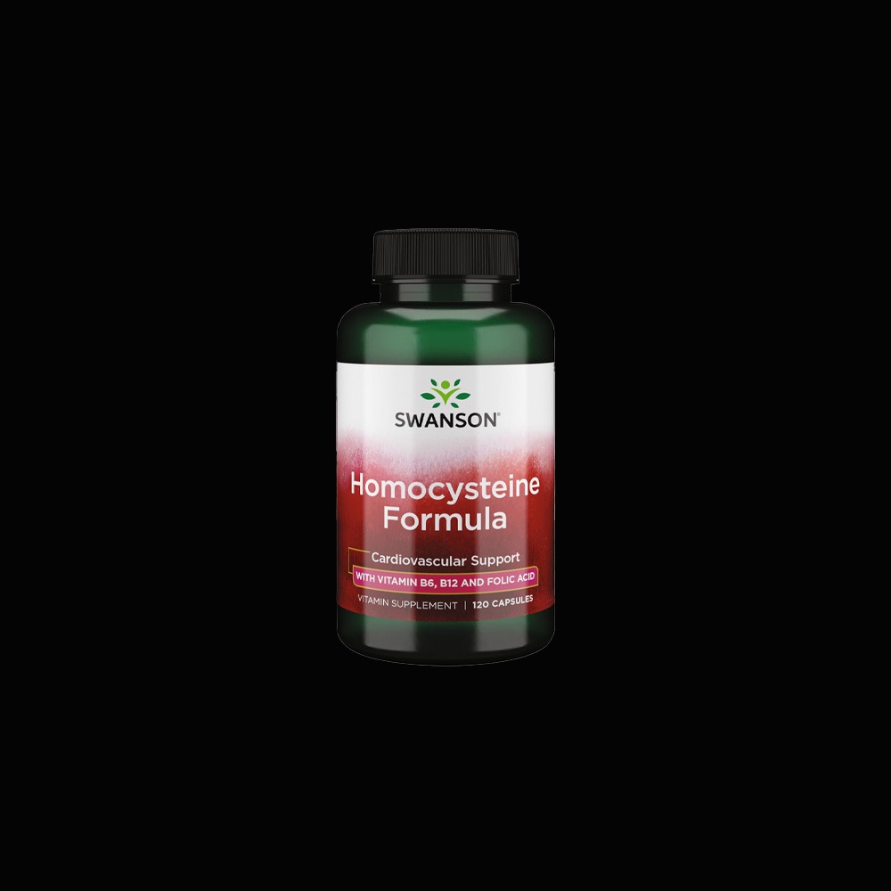 Swanson Homocysteine Formula with B6, B12 and Folic Acid, 120 capsules