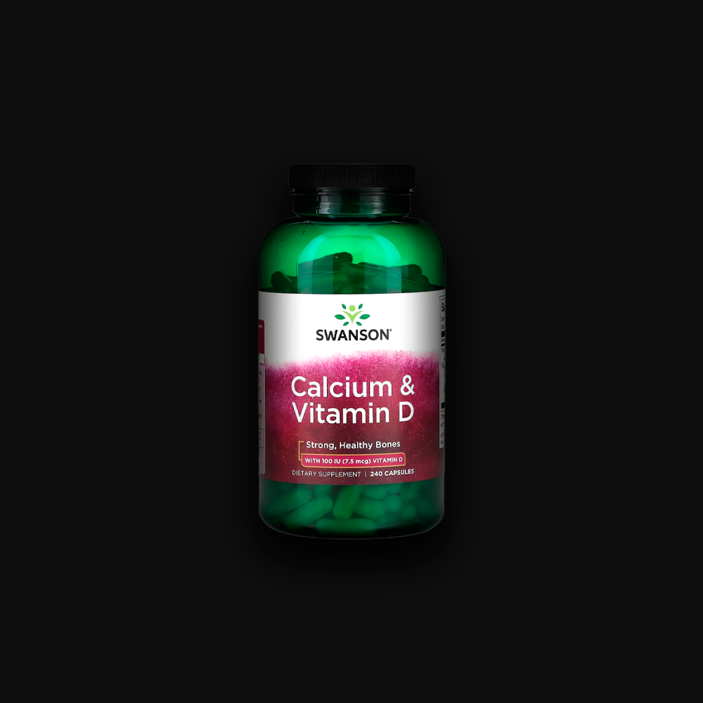 Swanson Calcium & Vitamin D, 240 capsules