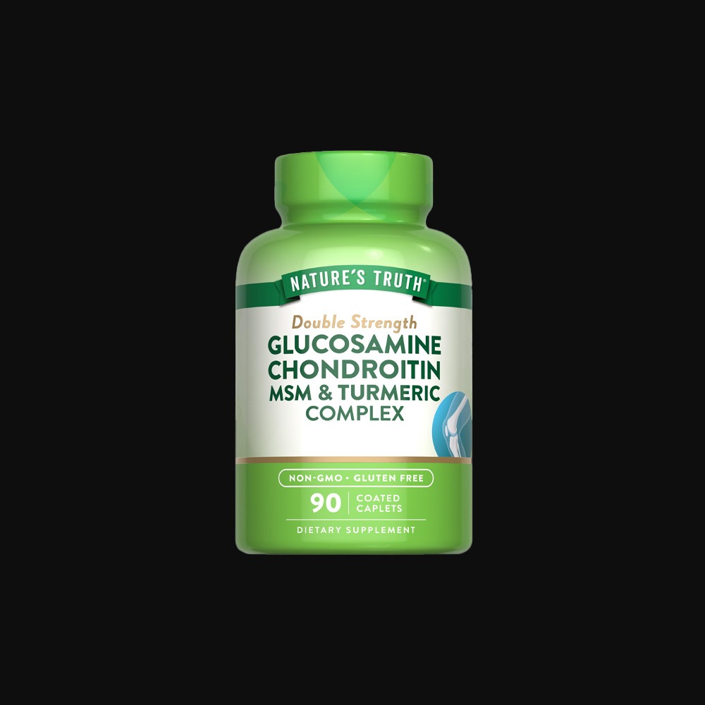 Nature's Truth, Double Strength Glucosamine Chondroitin MSM Complex Coated Caplets, 90 Tabs