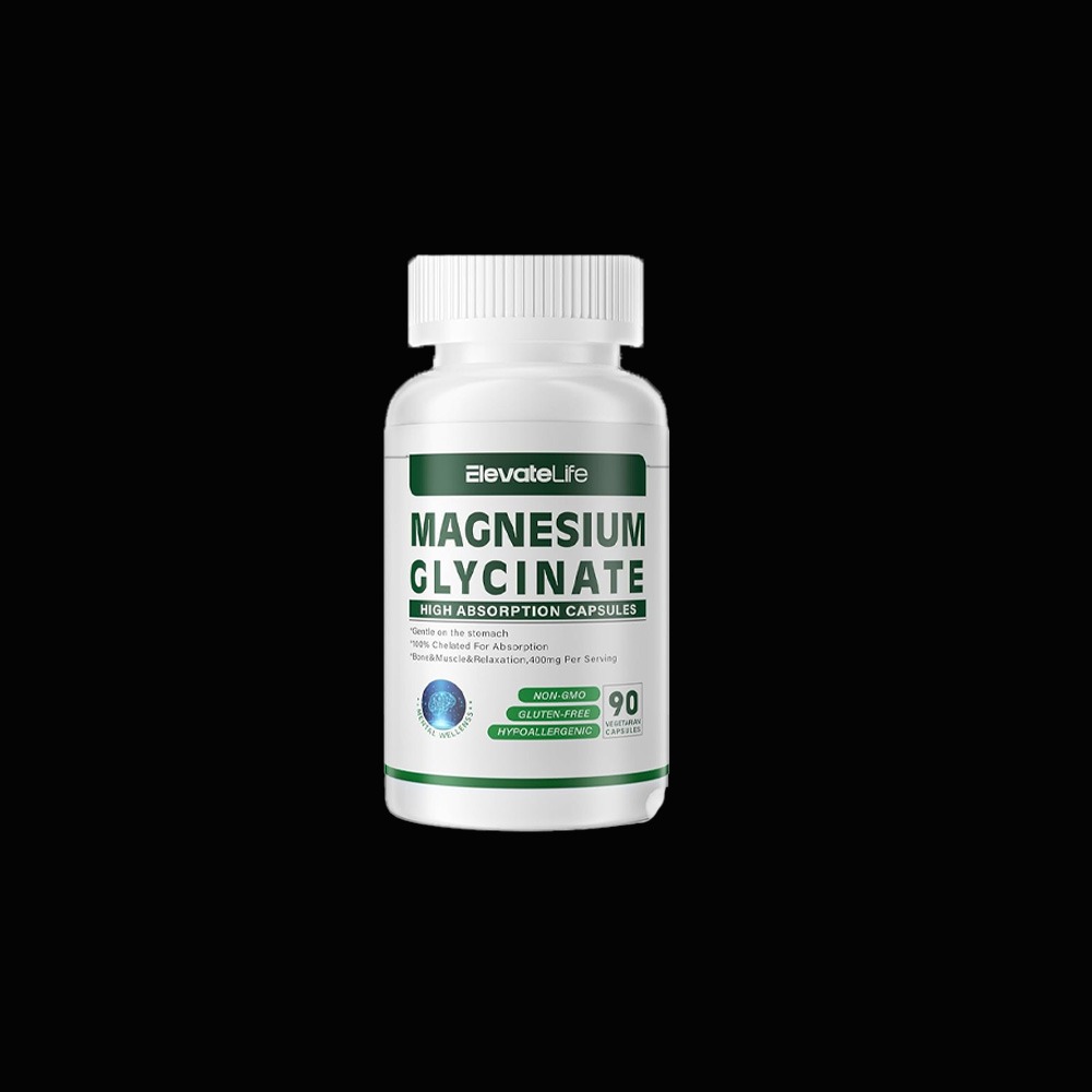 ElevateLife Magnesium Glycinate, 180 vegetarian capsules