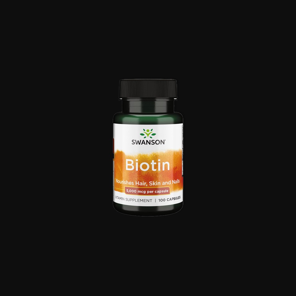 Swanson Biotin 5000 mcg - 100 vcaps