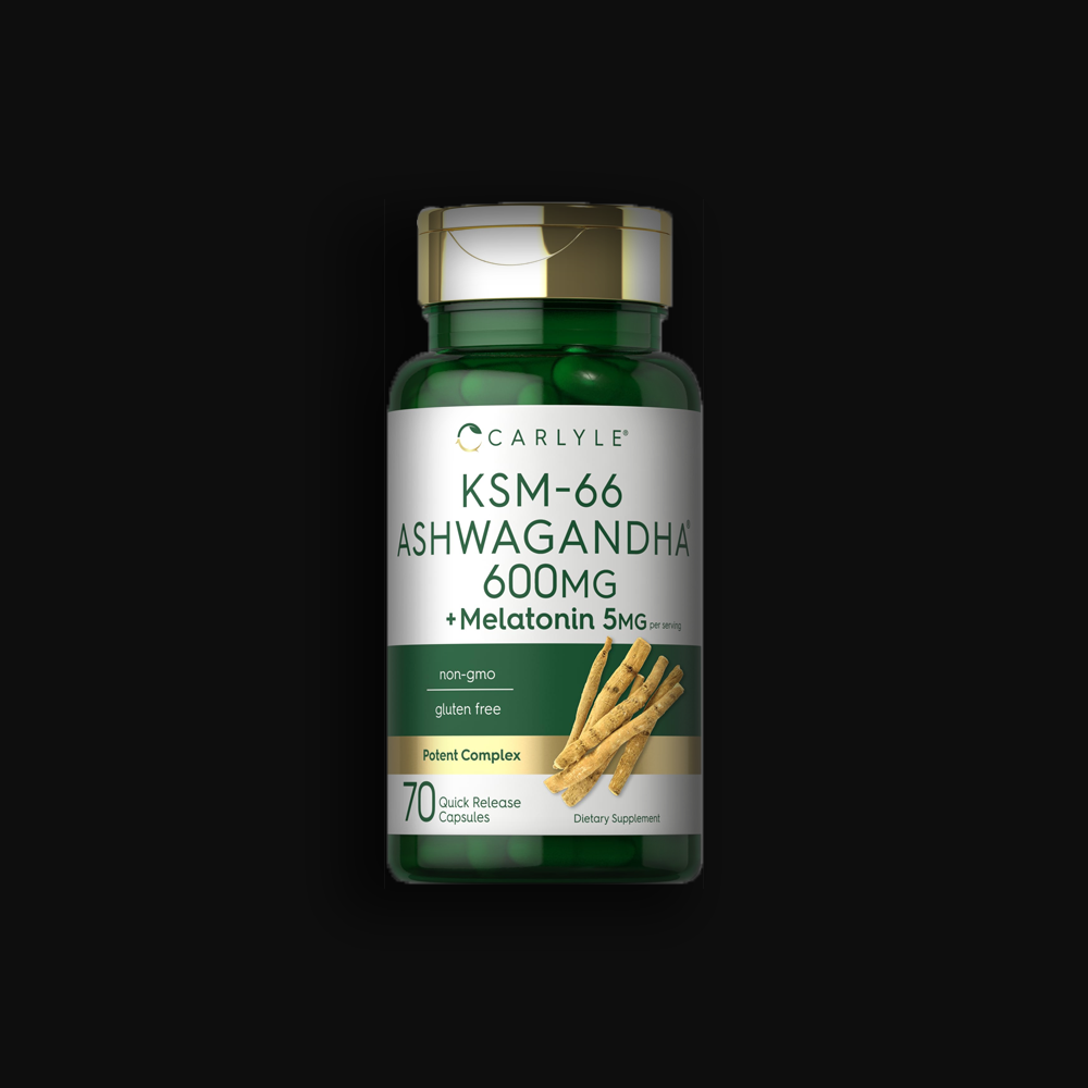Carlyle KSM-66 Ashwagandha 600mg Melatonin 5mg - 70 caps
