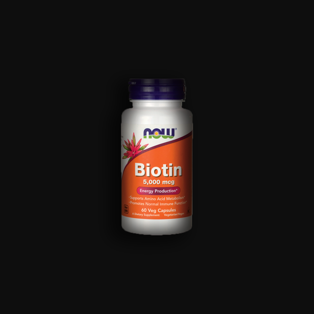 NOW Biotin 5000 мкг - 60 веган капс