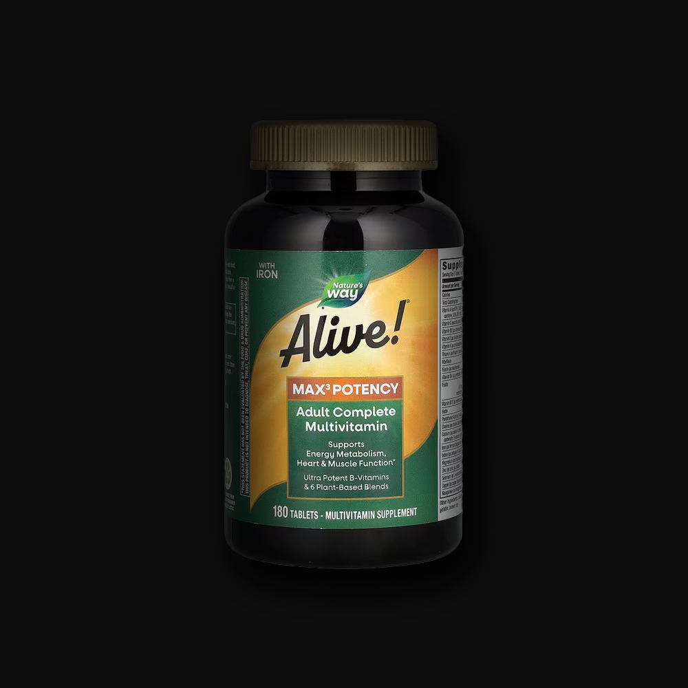 Alive Nature's Way Max3 Potency Multivitamin - 180tabl