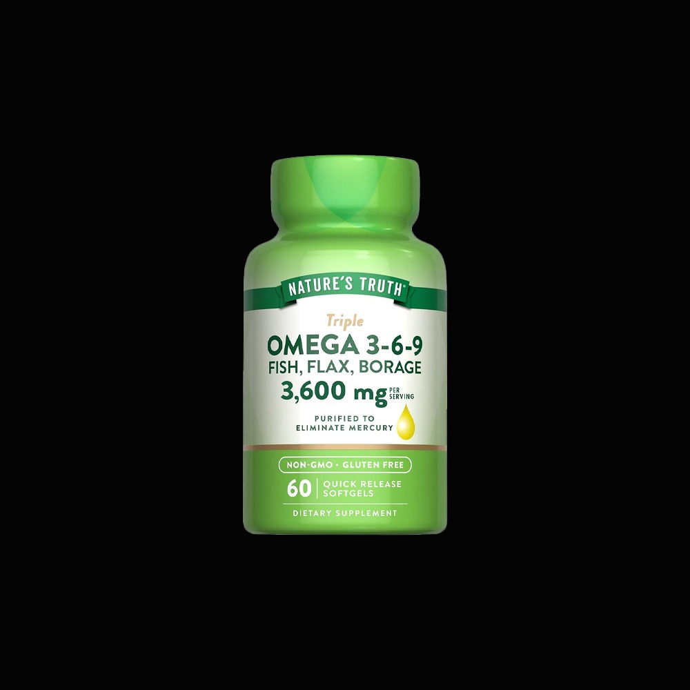 Nature's Truth Triple Omega 3-6-9 Fish, Flax, Borage 3600 mg per serving, 200 softgels