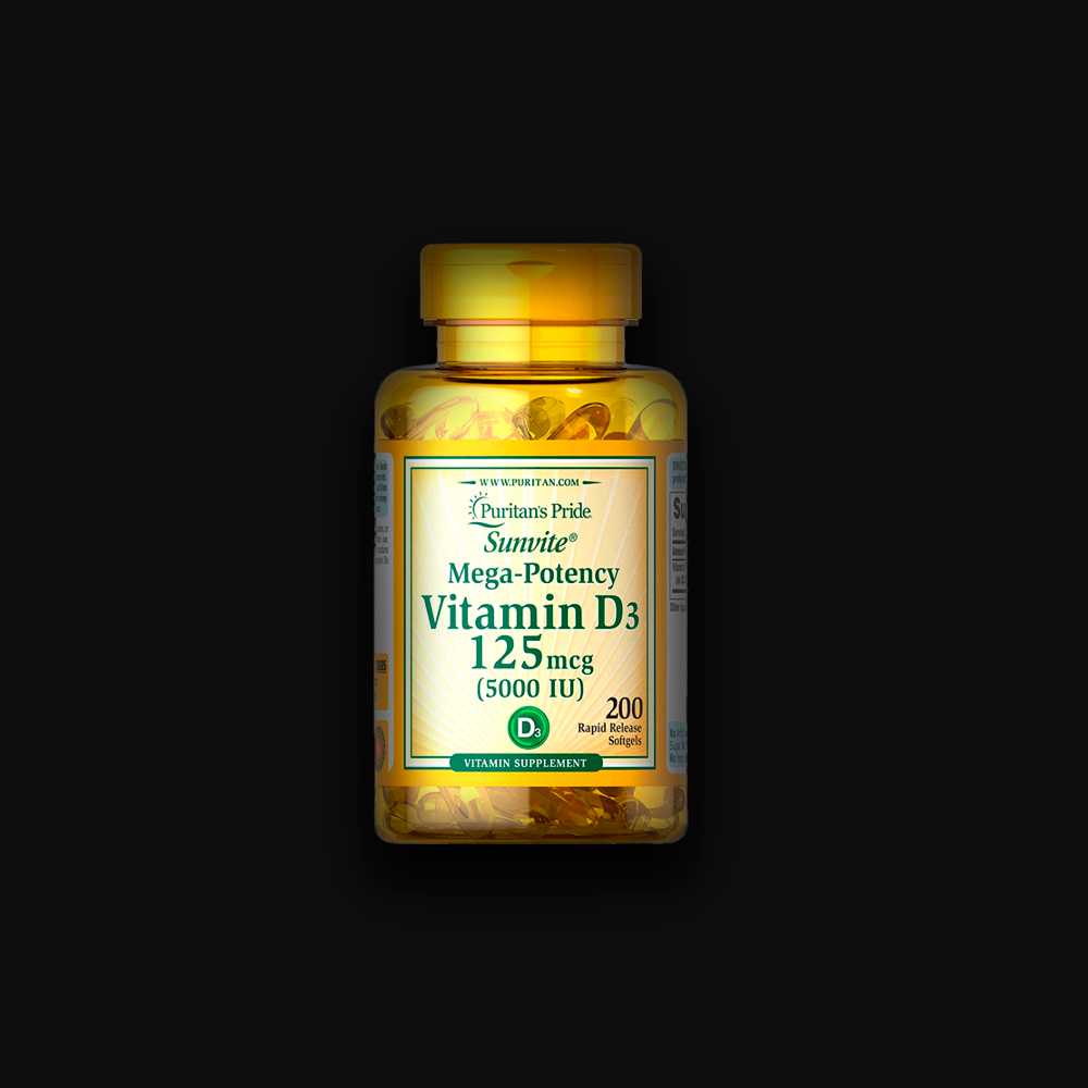 PP Vitamin D3 125 mcg 5000 IU - 200softgels