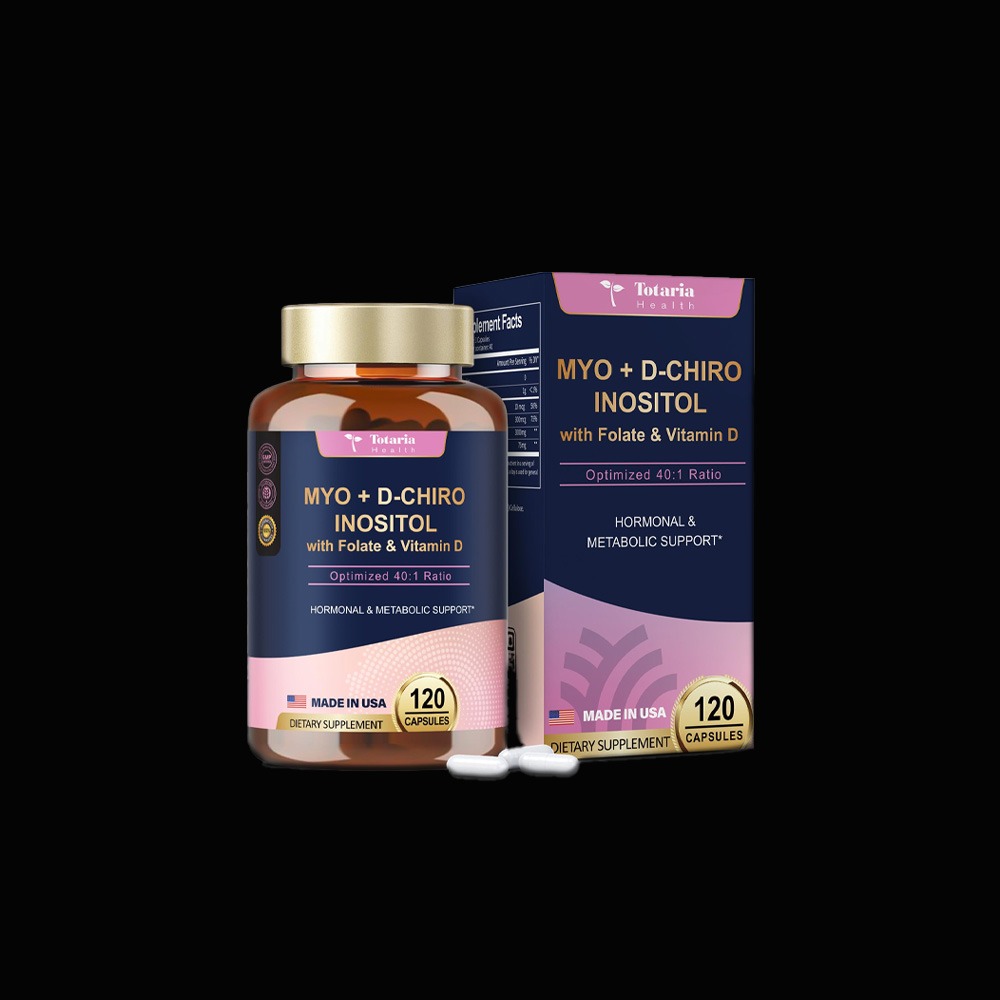 Totaria Health MYO + D-Chiro Inositol with Folate & Vitamin D - 120 caps