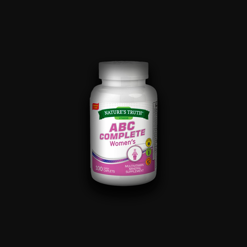 Nature's Truth ABC Complete Women's Multivitamin Mineral -100 caps