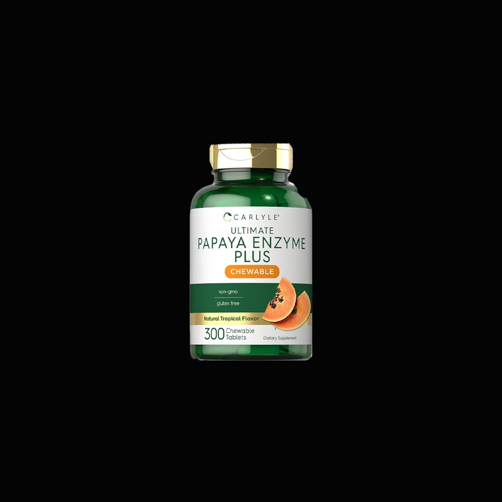 Carlyle Papaya Enzyme Plus Chewable, 300 chewable tablets