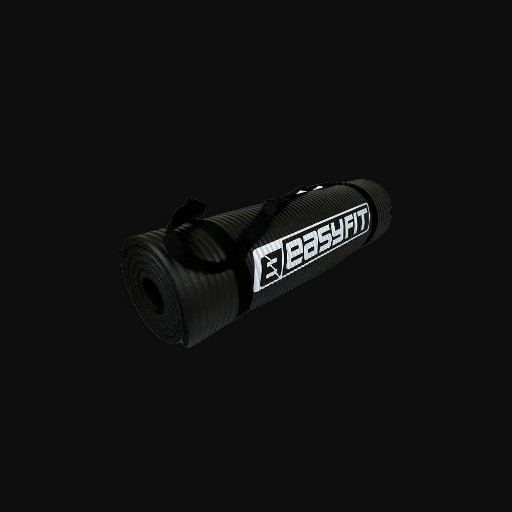 Килимок для фітнесу та йоги EasyFit NBR 1800х600х10 мм чорний