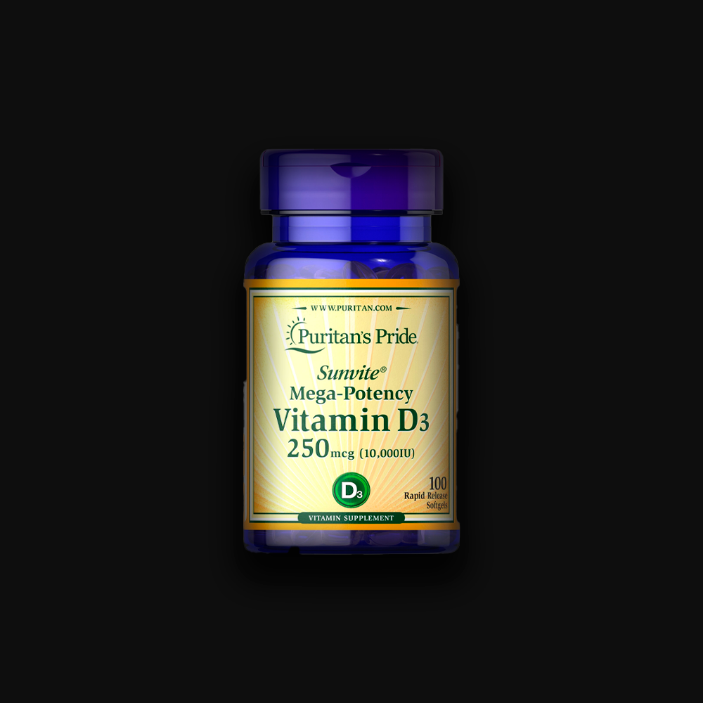 PP Vitamin D3 250 mcg 10 000 IU -100softgels