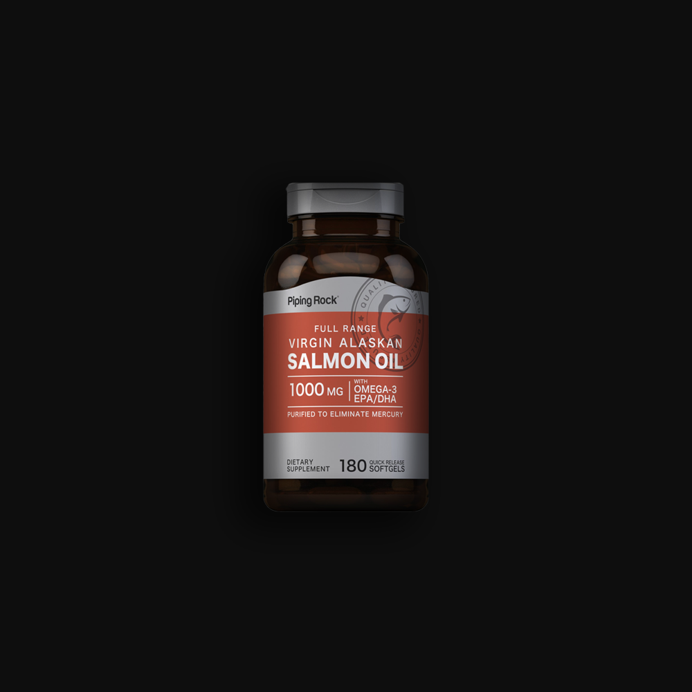 Piping Rock Salmon Oil 1000 mg -180 Softgels