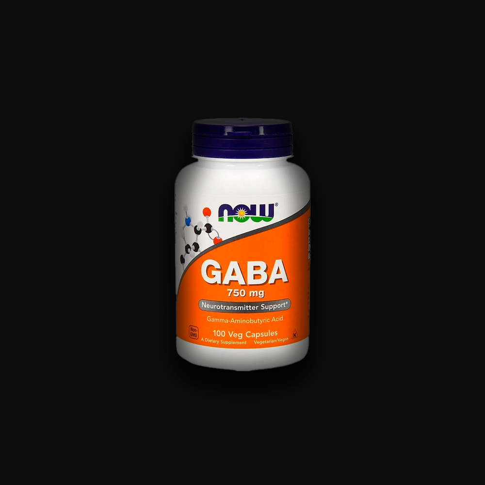 NOW FOODS GABA 750mg - 100 vcaps