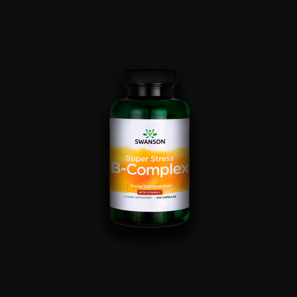 Swanson Super Stress B-Complex with Vitamin C - 100caps