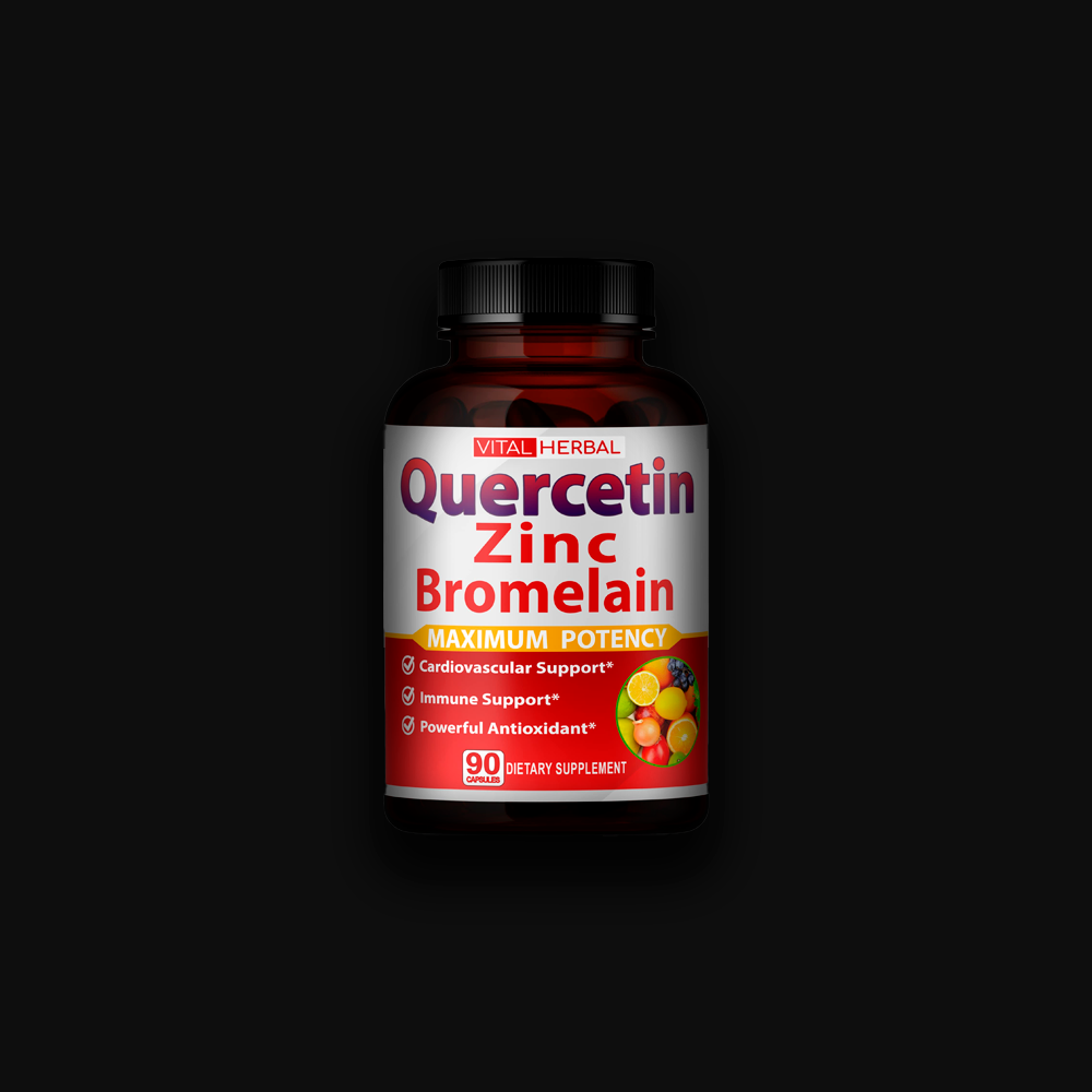 Vital Herbal Quercetin Zinc Bromelian 3470 mg - 90 caps
