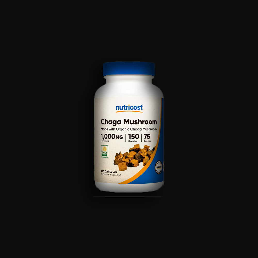 Nutricost Organic Chaga Mushroom Capsules 1000mg - 150 caps