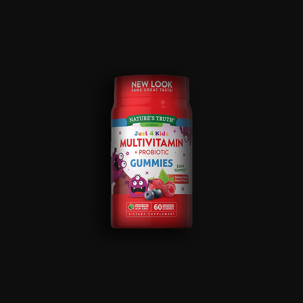 Nature's Truth Just 4 Kidz Multivitamin Probiotic - 60 gumm