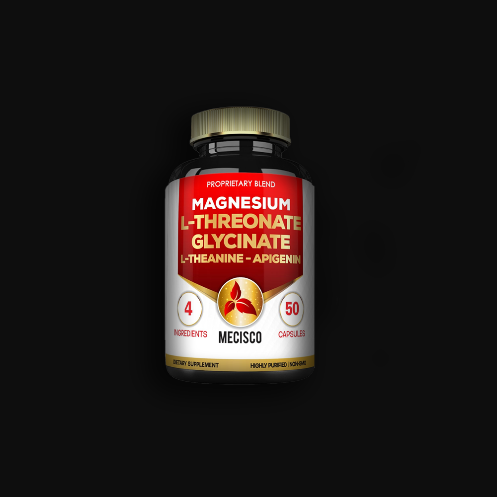 Mecisco Magnesium L-Threonate Glycinate L-Theanine - Apigenin 2000 mg - 50 caps