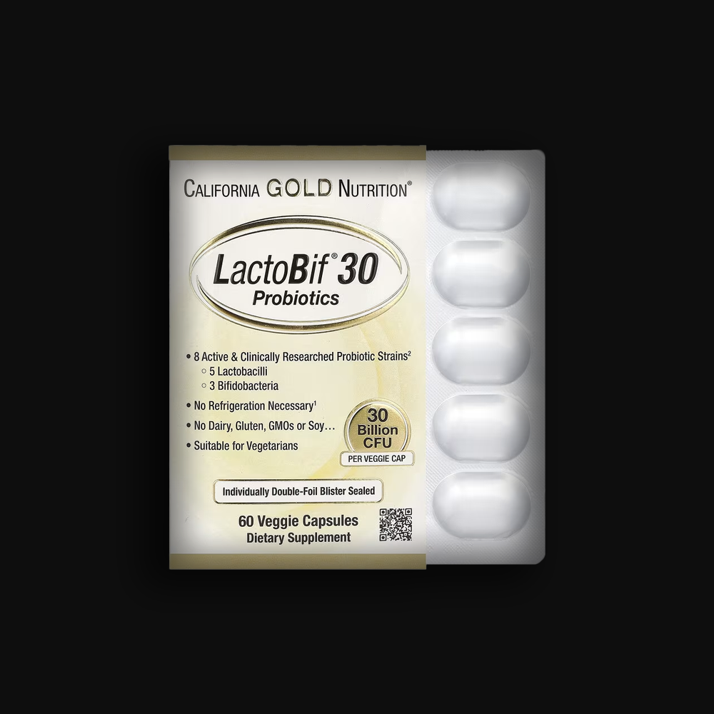 California Gold Nutrition LactoBif 30 - 60caps